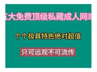 成人视频免费观看资源汇总