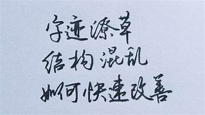 成人快速练字潦草视频教程